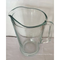 glass measuring pouring jug with spout